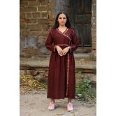 Adya Brown Rebari Khadi Kurti - m