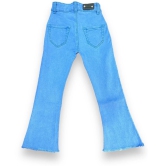 ICONIC ME- Kids Girls New Trendy Light Blue Bootcut Denim Jeans - None