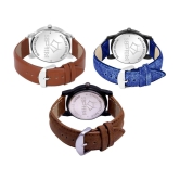 Septem Multicolor Leather Analog Mens Watch