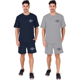 London Hills Mens Shorts Cotton Blend Shorts with Side Pockets | Shorts for Mens | Mens Cotton Shorts | shorts for men combo (Pack of 2)