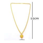 Jewar Mandi New Design Gold Plated Locket/Pendant with Rope/Rassi Chain Daily use for Men, Women & Girls, Boys - Golden