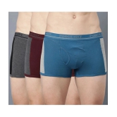 Force NXT Pack of 3 Cotton Mens Trunks ( Multicolor ) - None