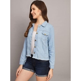 FUNDAY FASHION Women's Full Sleeve Solid Denim Jacket