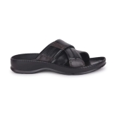 Liberty Black Mens Leather Slipper - None