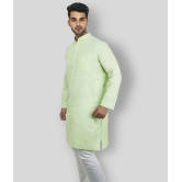 DESHBANDHU DBK - Fluorescent Green Cotton Mens Regular Kurta ( Pack of 1 ) - None