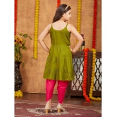 Aarika Olive Rayon Girls Top & Dhoti Set ( Pack of 1 ) - None