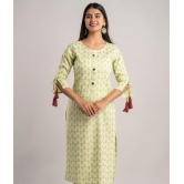 MAUKA - Green Rayon Women's Straight Kurti ( Pack of 1 ) - None