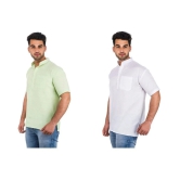 DESHBANDHU DBK Multi 100 Percent Cotton Kurta Pack of 2 - None