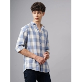 Paul Street 100% Cotton Regular Fit Checks Full Sleeves Mens Casual Shirt - Blue ( Pack of 1 ) - None