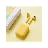 Neo I12 INPODS Bluetooth True Wireless (TWS) On Ear 2 Hours Playback Magnetic earpeice IPX4(Splash & Sweat Proof) Yellow