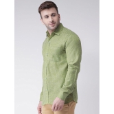 KLOSET By RIAG 100% Cotton Regular Fit Self Design Full Sleeves Men's Casual Shirt - Green ( Pack of 1 ) - None