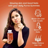 Purna Gummies Superfruits Collagen Mixed Fruit Gummies Adults & Kids, Flowing Hair, Glowing Skin