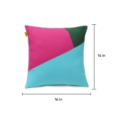 Multi-Colour Geometric Cushion Cover | Single Rani Pink 16