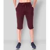 Uzarus - Maroon Cotton Blend Mens Shorts ( Pack of 1 ) - None