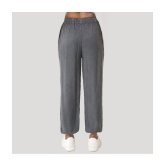 PPTHEFASHIONHUB - Grey Rayon Regular Women's Joggers ( Pack of 1 ) - None