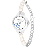 Mikado - White Stainless Steel Analog Womens Watch