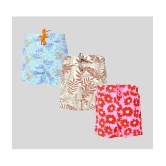 Sathiyas Baby Girl Multicolor Printed Shorts - Pack of 3 - None