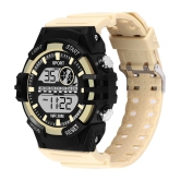 Hala Beige Resin Digital Mens Watch