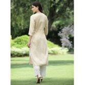 Juniper - Off White Rayon Flex Womens Straight Kurti ( Pack of 1 ) - None