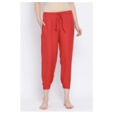 Clovia Crepe Pajamas - Orange Single - 2XL