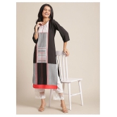 KSUT Black Viscose Straight Kurti - Single - L