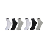 PENYAN - Cotton Men's Striped Multicolor Ankle Length Socks ( Pack of 6 ) - Multicolor