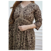 Trendy Brown Kurti Set-XL / Brown