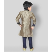 Ahhaaaa Kids Ethnic Indo-Western Sherwani and Breeches Set for Boys - None