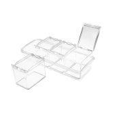 ND BROTHERS Crystal Spice Box Acrylic Spice Container Set of 1 200 mL - Transparent