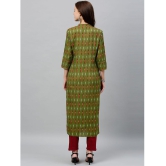 KIPEK - Green Rayon Womens Straight Kurti ( Pack of 1 ) - None