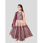 Aarika Brown Silk Girls Lehenga Choli Set ( Pack of 1 ) - None