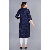 Smien - Blue Rayon Womens Straight Kurti ( Pack of 1 ) - None