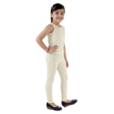 Kids Cave - Beige Cotton Blend Girls Leggings ( Pack of 1 ) - None