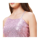 Globus Polyester Embellished Mini Womens Bodycon Dress - Pink ( Pack of 1 ) - None