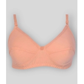 Kiran Enterprises Pack of 3 Cotton Non Padded Womens Minimizer Bra ( Peach ) - None