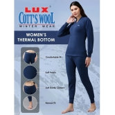 Lux Cottswool Cotton Blend Thermal Bottoms - Blue Pack of 1 - None