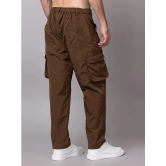 YHA Brown Polyester Mens Sports Trackpants ( Pack of 1 ) - None