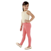 Kids Cave - Orange Cotton Blend Girls Leggings ( Pack of 1 ) - None