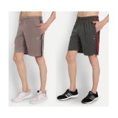 Zeffit - Multicolor Cotton Blend Mens Shorts ( Pack of 2 ) - None