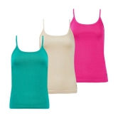 Outflits Cotton Smoothing Cami Shapewear - Pack of 3 - XL