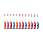 aquawhite aquawhite Junior Smiley Toothbrush Toothbrush Pack of 12