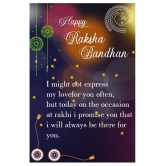 Paola  Elegant  Bhaiya Rakhi  BHAI Designe With  Silver Bracelet Kada  BhabhiRakhi Combo  With Roli Chawal And  Greeting Card  1 Kankawati Pooja Thali - None