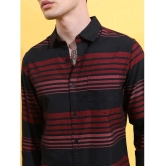 Ketch Cotton Blend Regular Fit Striped Full Sleeves Mens Casual Shirt - Red ( Pack of 1 ) - None