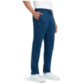 XYXX Blue Cotton Plain Trackpants Single - XL