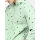 Ketch 100% Cotton Slim Fit Printed Full Sleeves Mens Casual Shirt - Green ( Pack of 1 ) - None