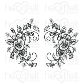 Delicate Pansy Spray Cling Stamp Set