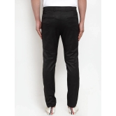 Indian Needle Men's Black Solid Formal Trousers-30 / Black