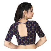 LEELAVATI - Navy Blue Georgette Saree With Blouse Piece ( Pack of 1 ) - Navy Blue