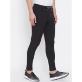 Men Black Solid Slim-Fit Track Pants