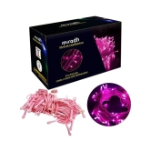 MIRADH Pink 10 Mtr String Light ( Pack of 1 ) - Pink